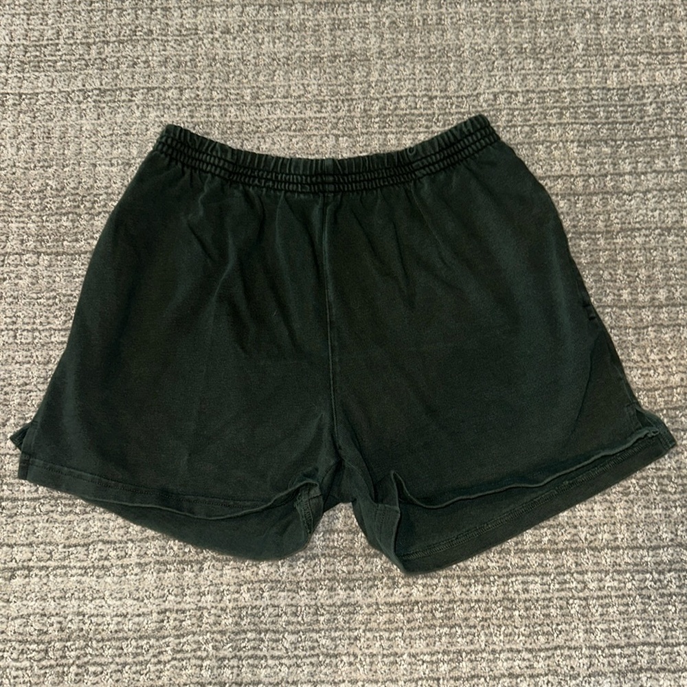 Brandy Melville John Galt Green Rosa Sweat Shorts